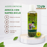 Arnica Oil 6 fl oz (177.44ml) Aceite de Árnicas con Napro-Diclo Tena Naturally