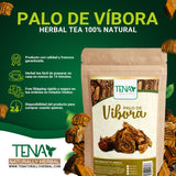 Palo De Víbora y Quina Roja - Árbol de la Víbora y corteza de cinchona roja, té de corteza de Palo De Víbora Raiz y Quina Roja, sin gluten, sin OMG 2 Bolsas de 4 Onzas