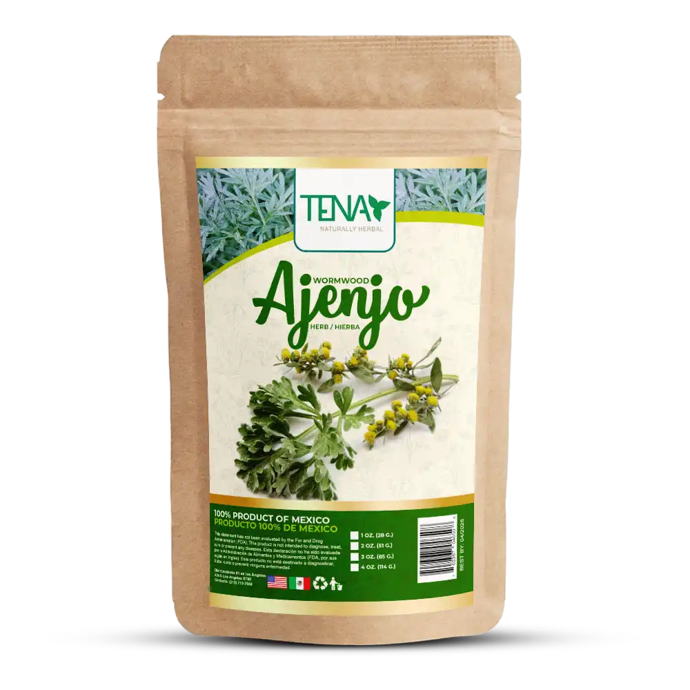 Ajenjo hierba seca 4 onzas - Infusión 100 % natural Ajenjo Tena Naturally