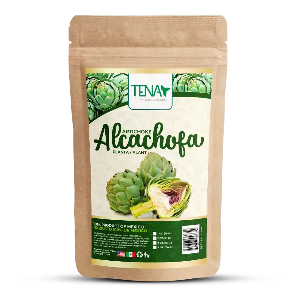 Alcachofa bolsa 4 onzas - Alcachofa para el control del peso Tena Naturally Herbal