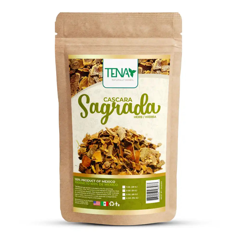 Hierba Natural Cascara Sagrada 4 onzas - Tena Naturally Herbal 4oz