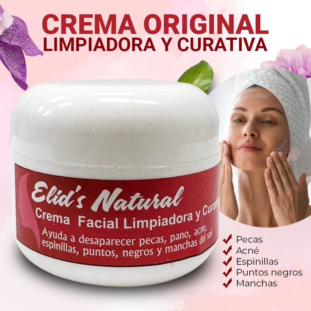 Elids Natural Crema Facial Original de Mexico- Cuida de tu rostro con lo mejor de la naturaleza.