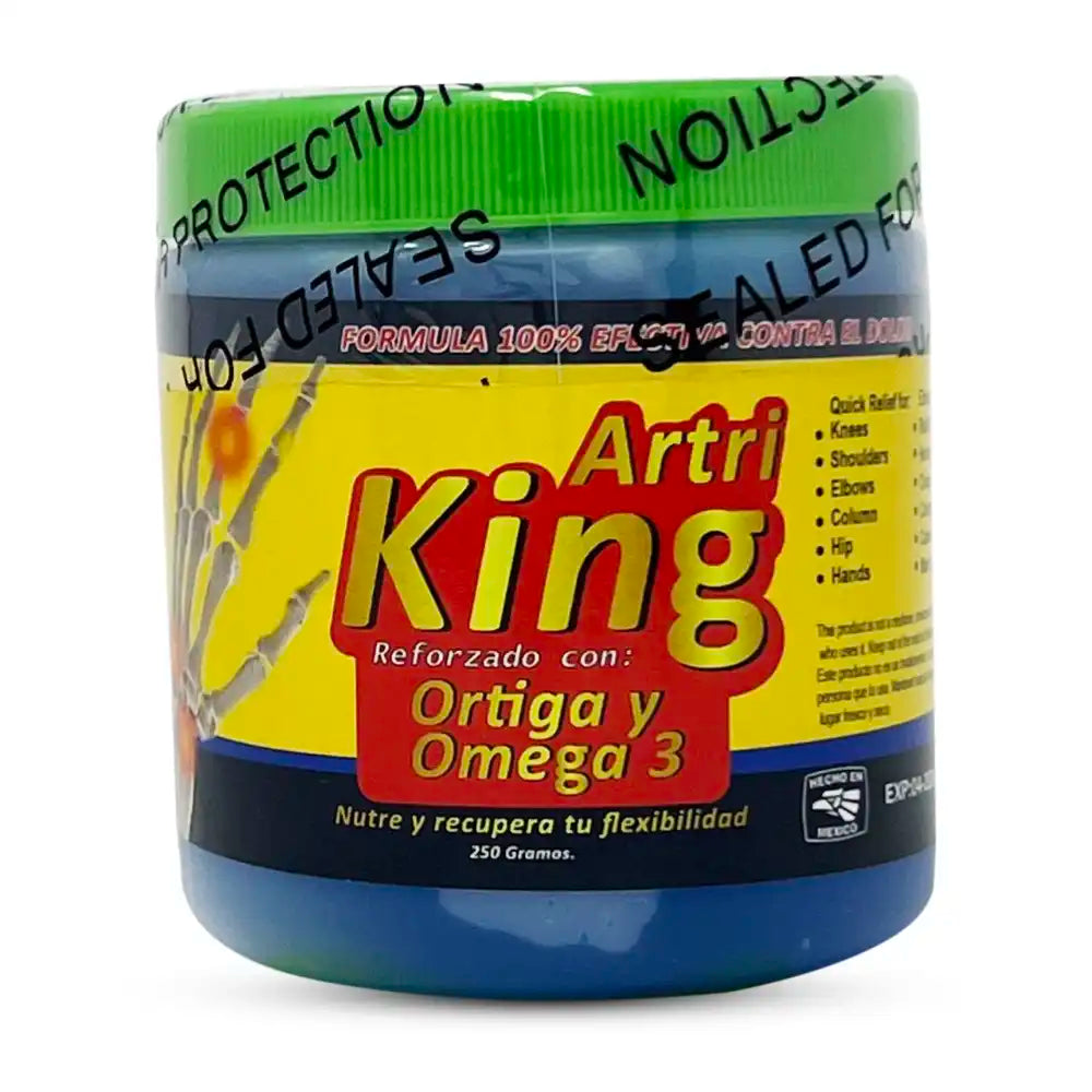 Artri King formula reforzado con Ortiga y Omega 3 - Presentación 250 gramos