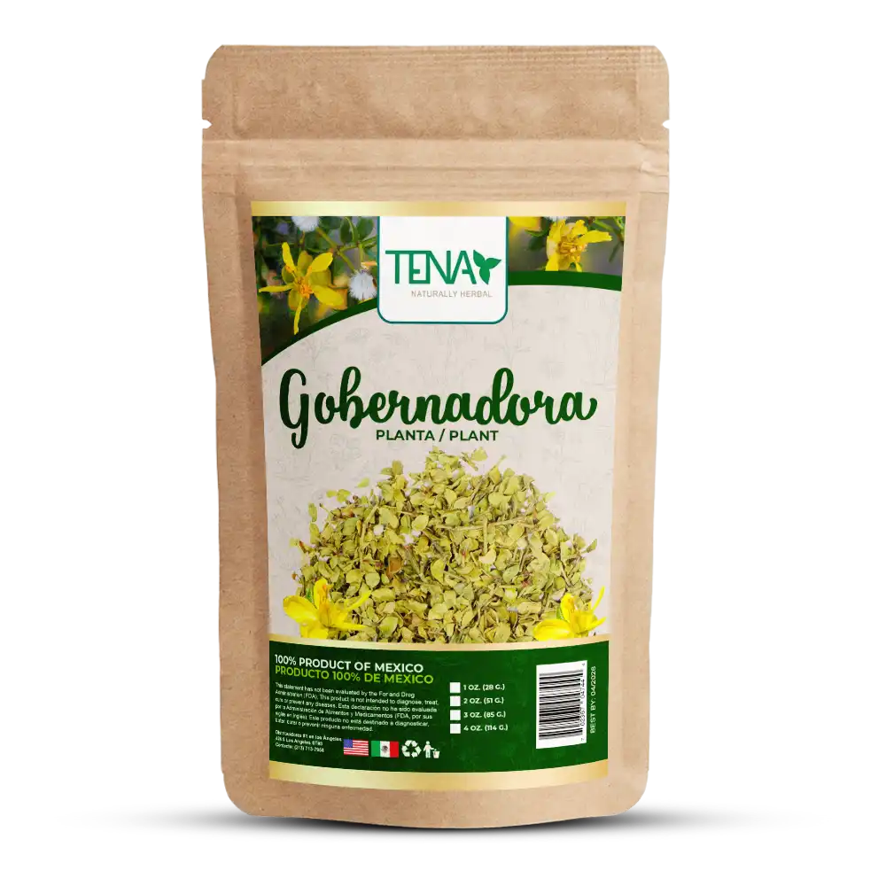 Gobernadora 4 onzas - Hierba natural para preparar infusiones, Tena Naturally 4 oz