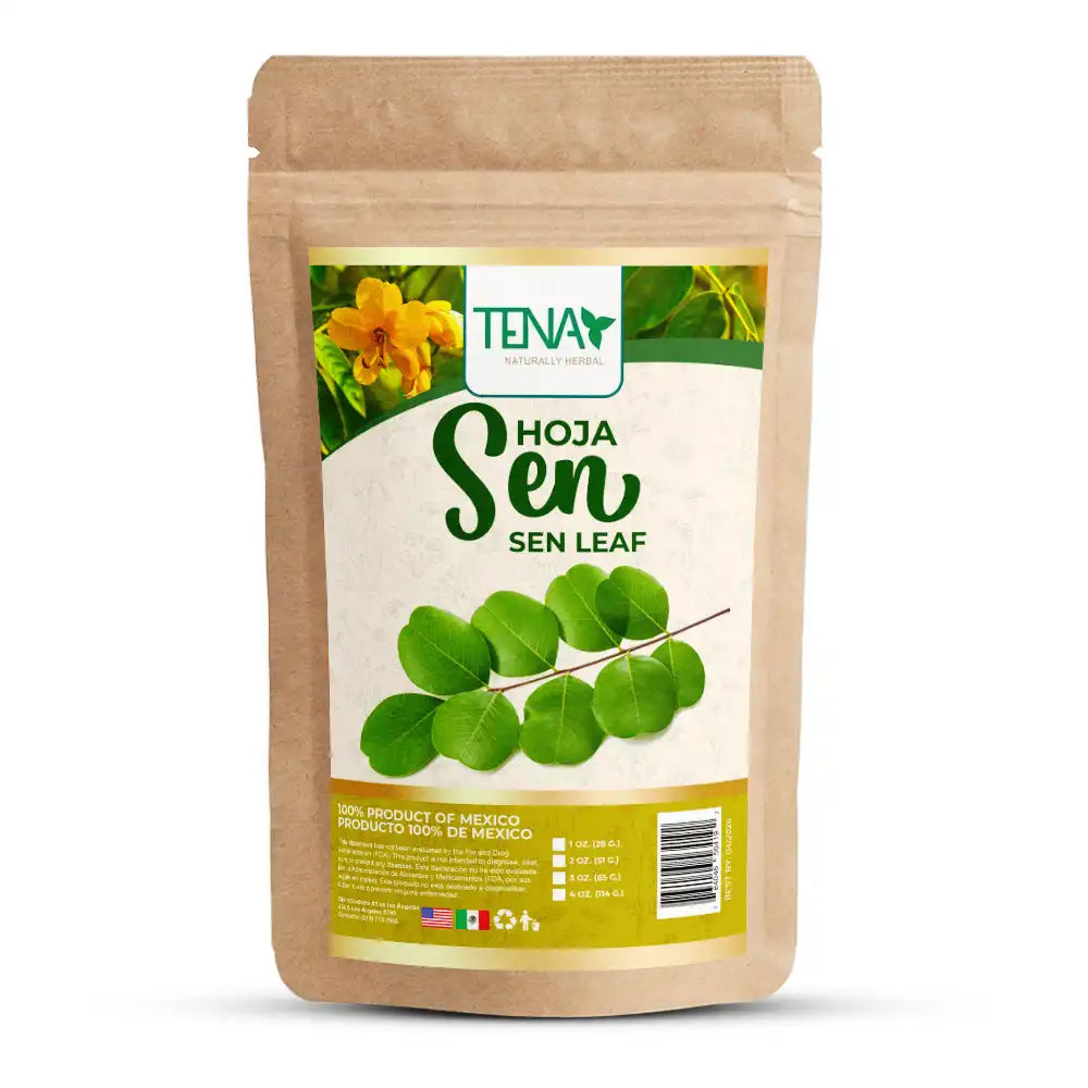 Hoja Natural Sen - bolsa 4 onzas de Hojas Sen secas para infusión/té Tena Naturally