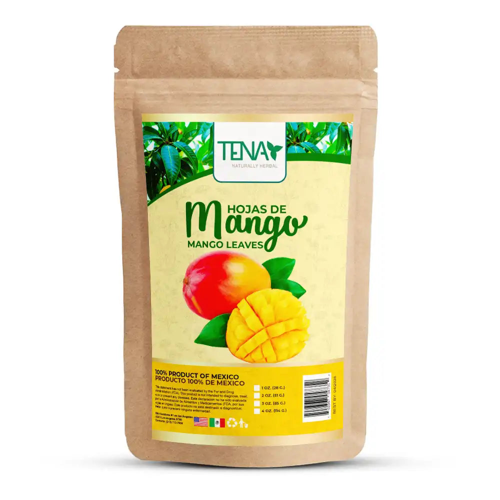 Bolsa 4 onzas Hojas de Mango - Tena Naturally Herbal Hojas naturales de Mango secas