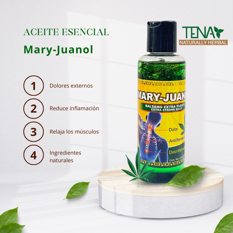 Mary-Juano Oil 6 fl oz (177.44ml) Aceite De Mari-Juanol Para Dolor Externo