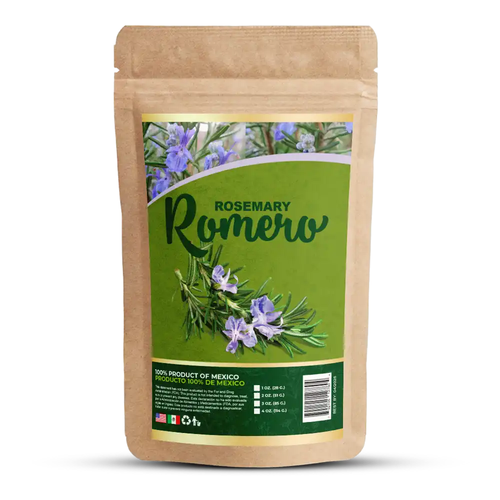 Romero Natural bolsa de 4 onzas - Dried Rosemary Tena Naturally Hierba y Especia Natural