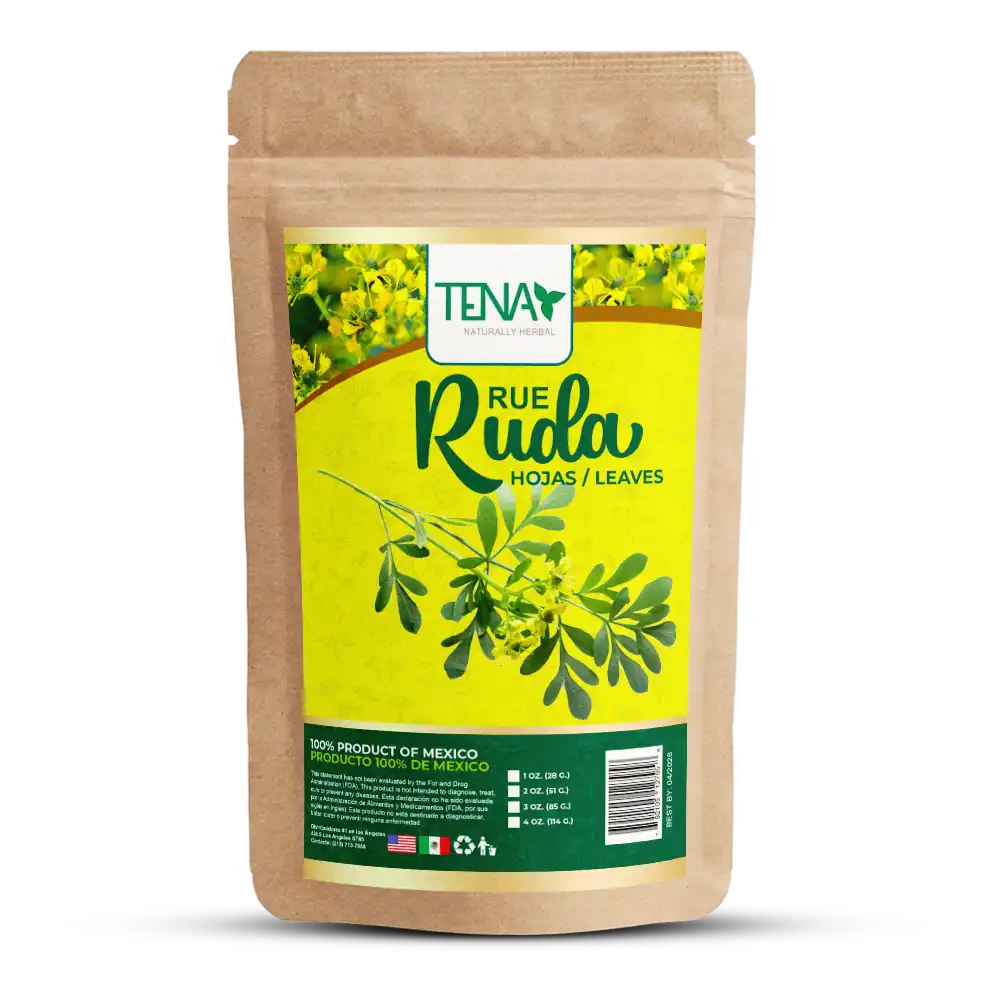 Ruda seca para infusión - 4 onzas de hierba (Ruda) natural y orgánico bolsa con 4 onzas