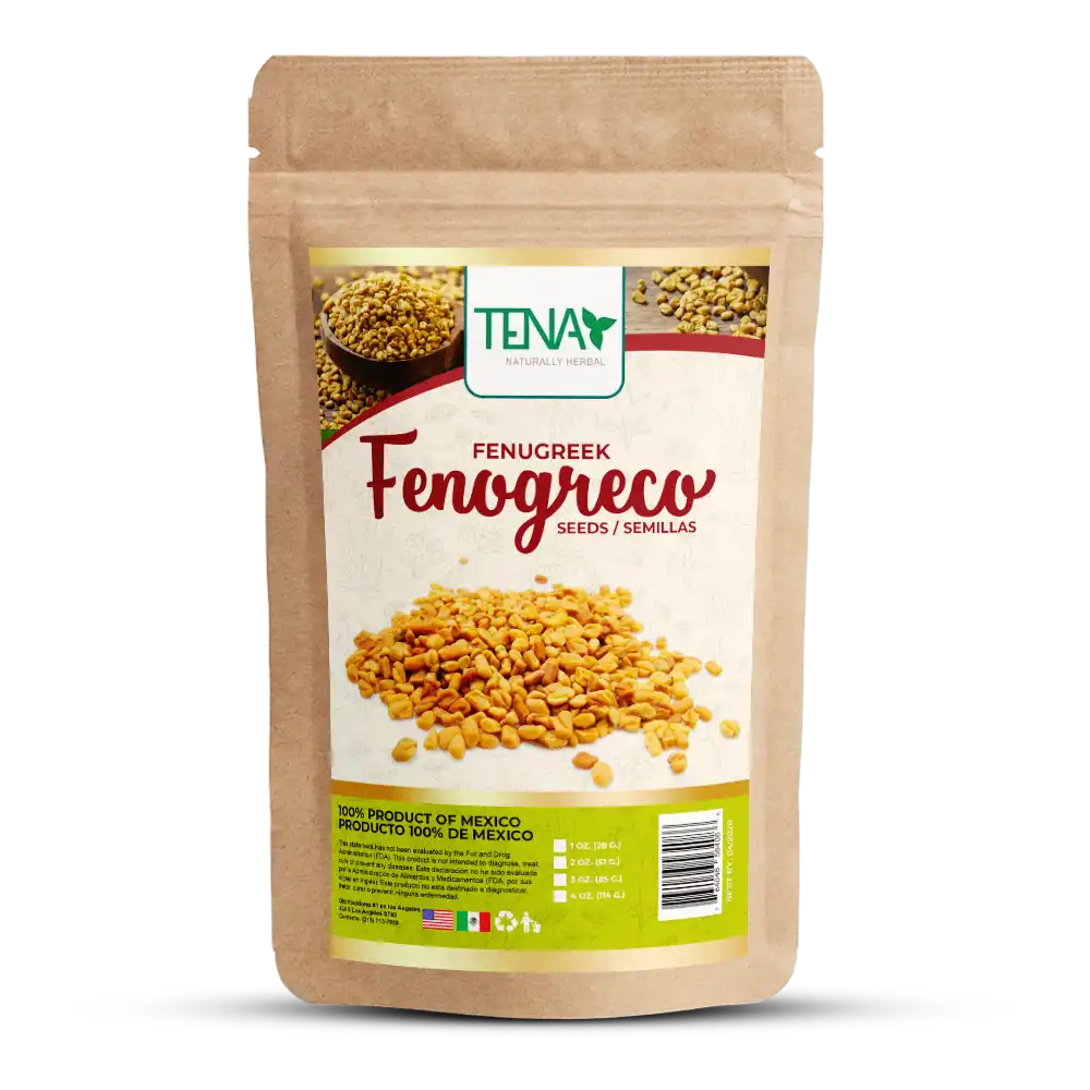 Semillas de fenogreco Presentación 4 onzas - Fenugreek Seeds organic Tena Naturally