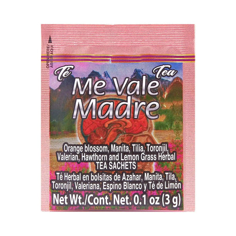 Me Vale Madre Té calmante natural: 100% natural para la relajación, apoya la tranquilidad y el alivio del té de hierbas.