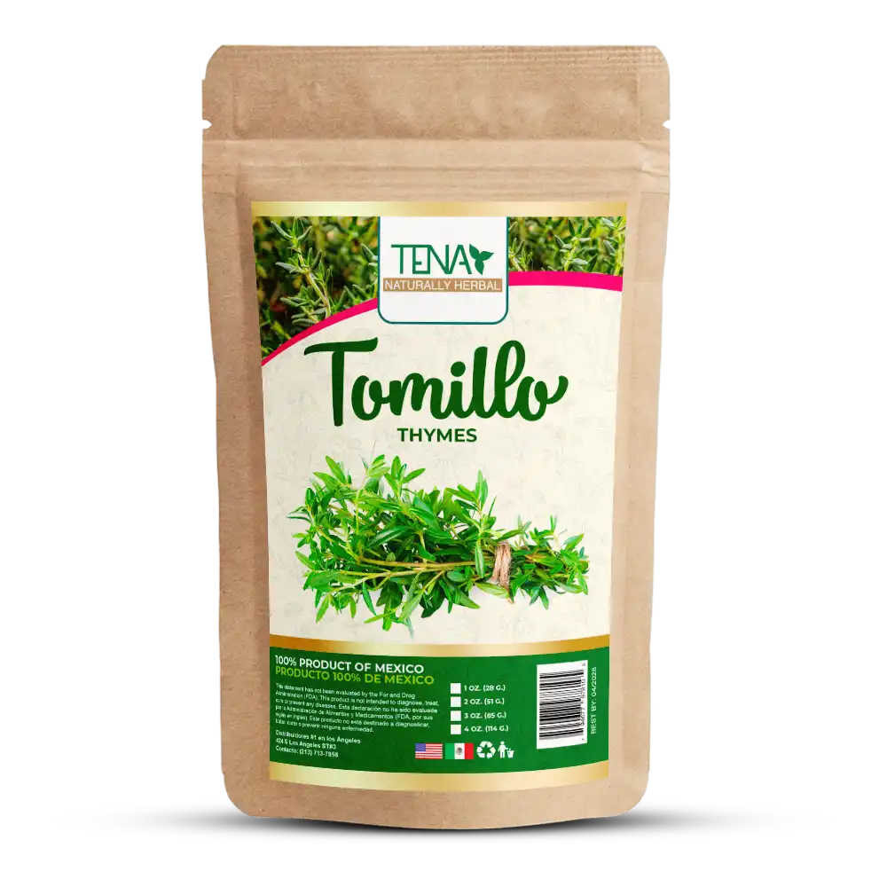 Tomillo hierba/especia para preparar infusión - Thyme natural 4 onzas (bolsa)