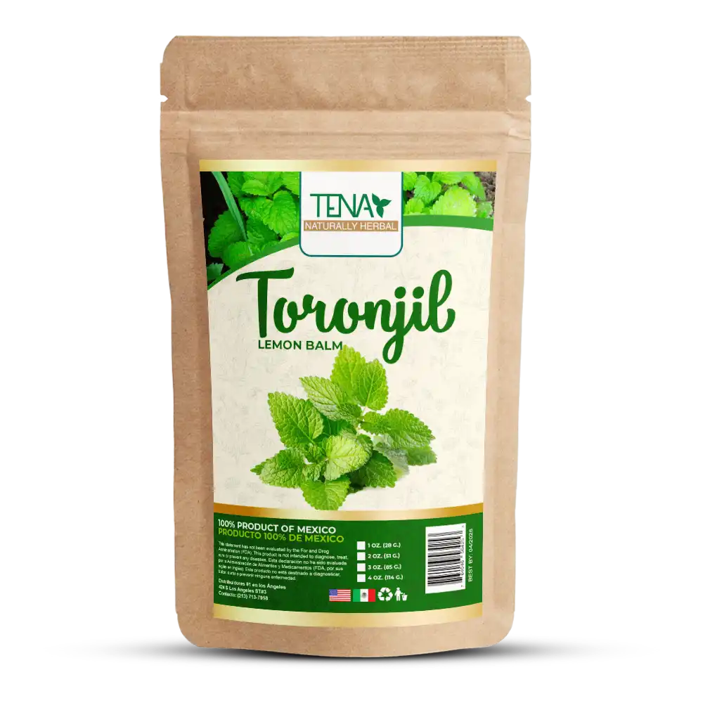 Toronjil 4 onzas (Lemon Balm) - Hierba Té natural (melissa, common balm) bolsa de 4 onzas