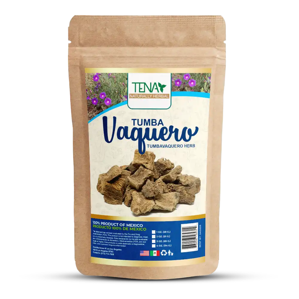 Tumba Vaquero Roots Hierba para té - Alivio natural para el sistema nervioso, 4 onzas