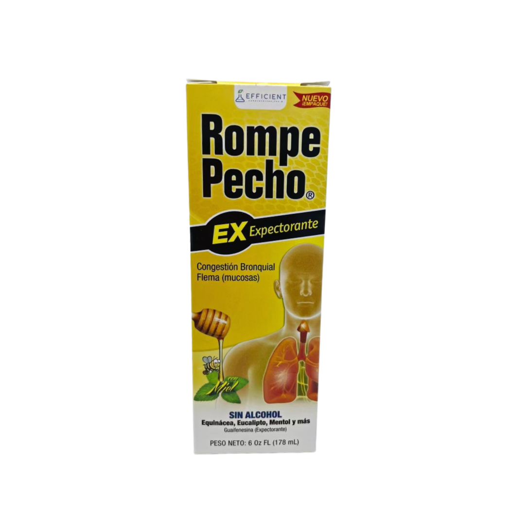 Jarabe Rompe Pecho Expectorante 6 oz fl - Alivio eficaz para las vías respiratorias