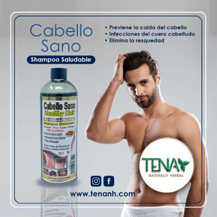 Shampoo Cabello Sano  - Transforma tu cabello con nuestro Shampoo.