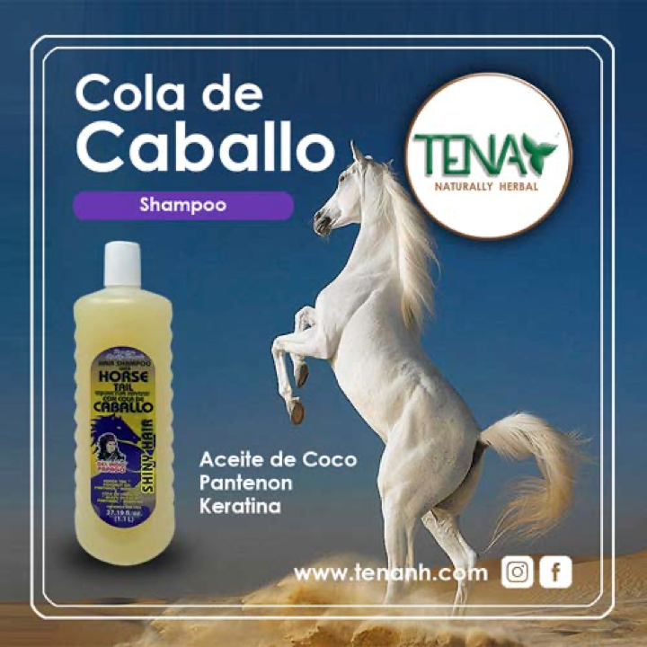 Champú para el crecimiento del pelo de cola de caballo