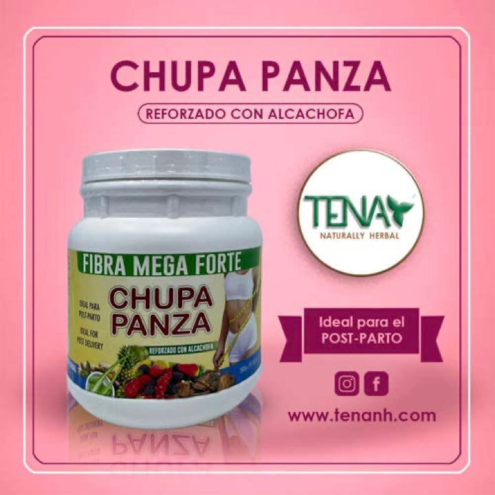 Chupa Panza Fiber Powder - Suplemento natural para un vientre plano.