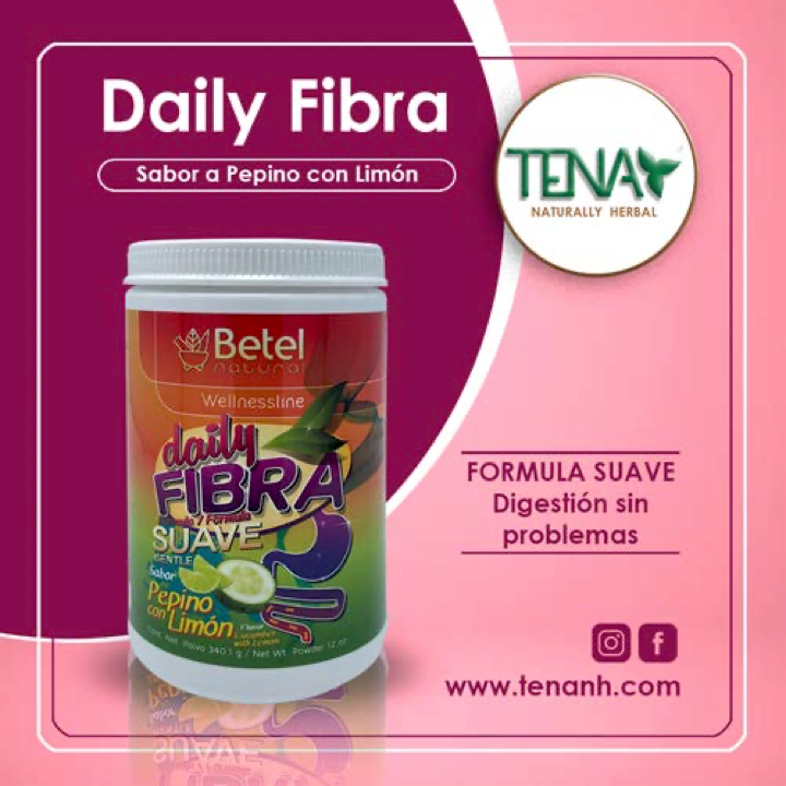 Daily Fiber Sabor pepino con lima - Mejora tu digestión y disfruta de un sabor refrescante y unico.